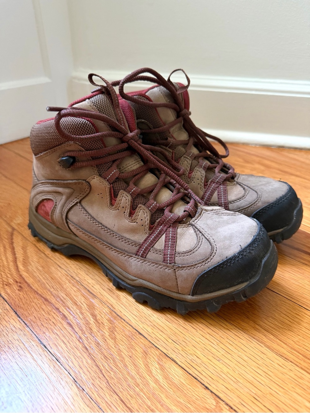 Wolverine Maggie Steel Toe Mid Work Boots Brown Maroon Women’s 7.5